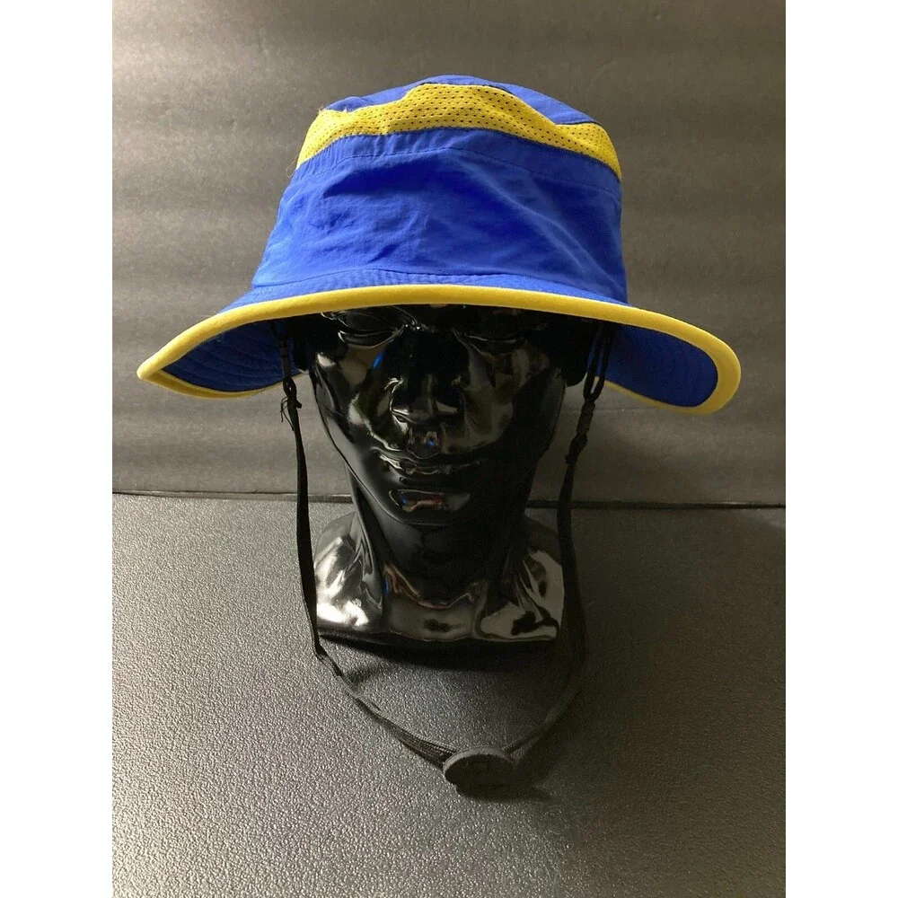 BANANA BOAT SUNSCREEN SUN HAT SPF 50 SIZE 4-6X 100% NYLON BLUE/YELLOW